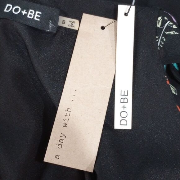 NEW!  Do+Be Ruffle Cold Shoulder Elastic Waist Floral Print Maxi Dress - S - Picture 6 of 9